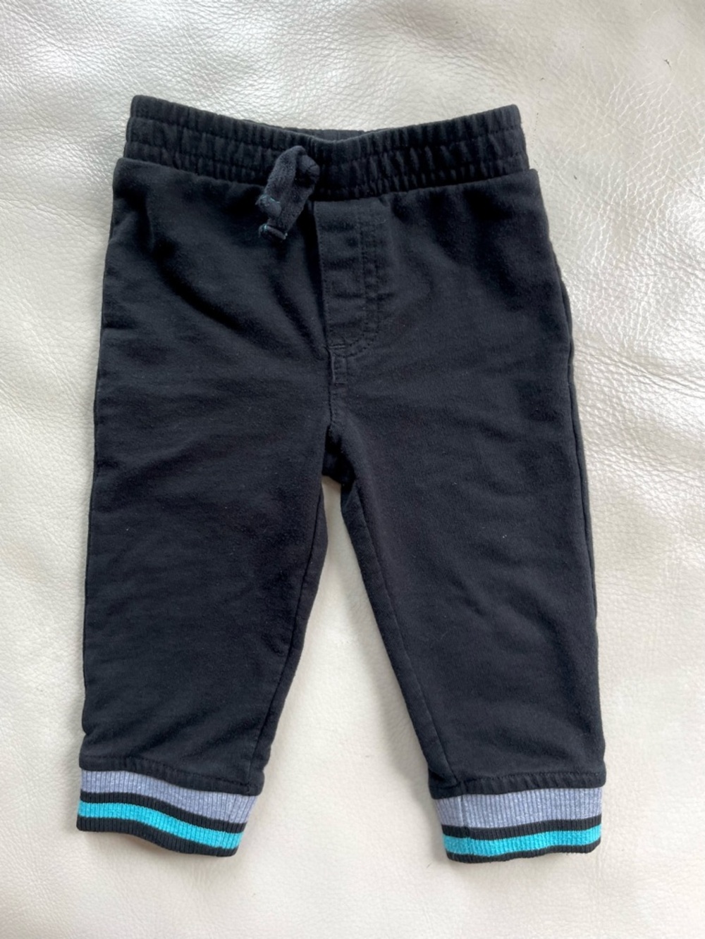 4/$20💥Cool Joggers Sweatpants, Teal, Black & Gray Ribbed Cuffs, Unisex, Black